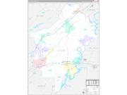 St. Clair County, AL Wall Map Premium Style 2023